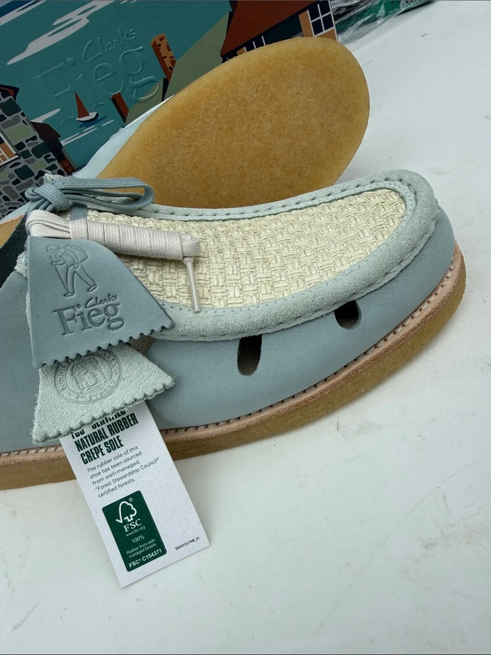 Clarks pale blue